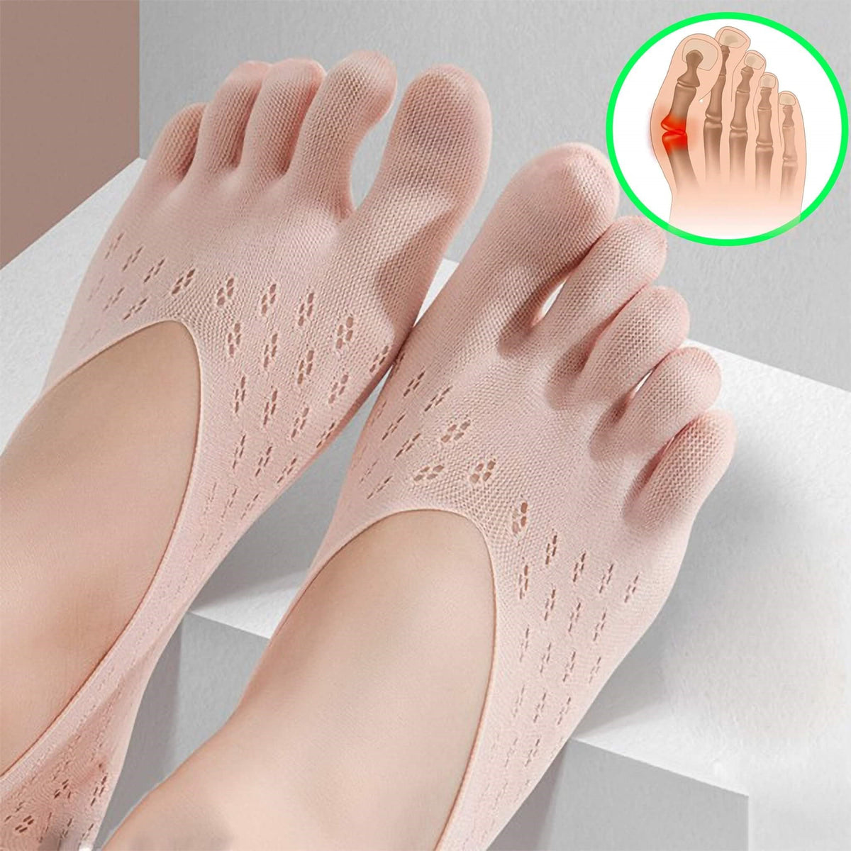 5 Pairs Newest Women’s Toe Socks