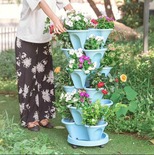 Stand Stacking Planters Strawberry Planting Pots