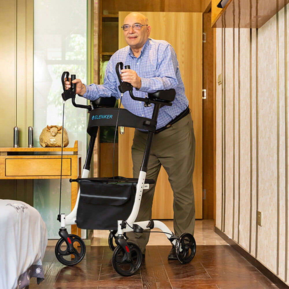 Senior Safety Stand Up Rollator Walker With Armrests