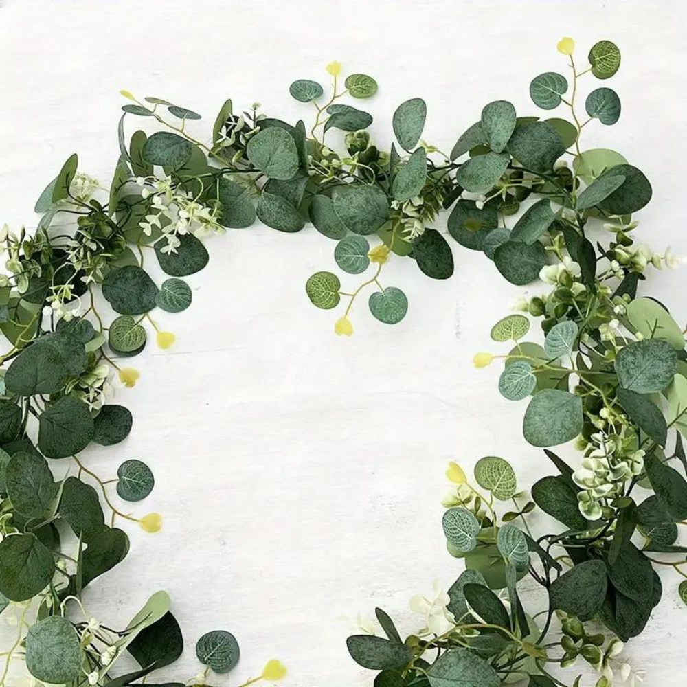 Realistic Faux Eucalyptus Garland for Home / Party Decoration