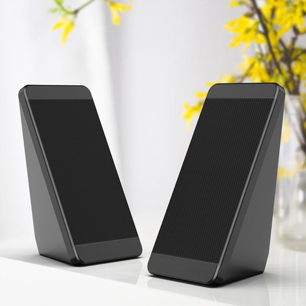 2Pcs Wired Personal Computer PC Desktop Speakers