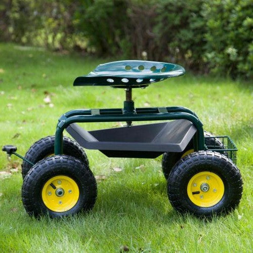 Rolling Premium Garden Cart Seat