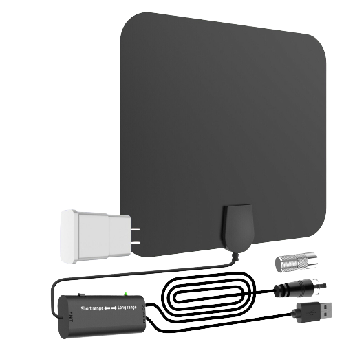 300 Miles Indoor Digital Amplified HDTV Antenna W/ Signal Booster