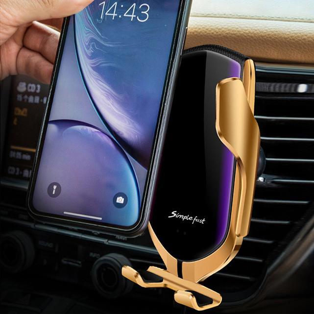 AUTOMATIC WIRELESS PHONE HOLDER CHARGER FOR CAR