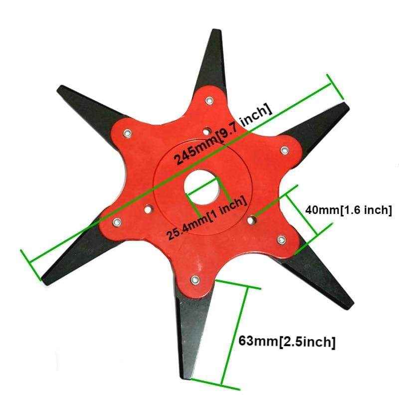 6 Blade Steel Trimmer Head