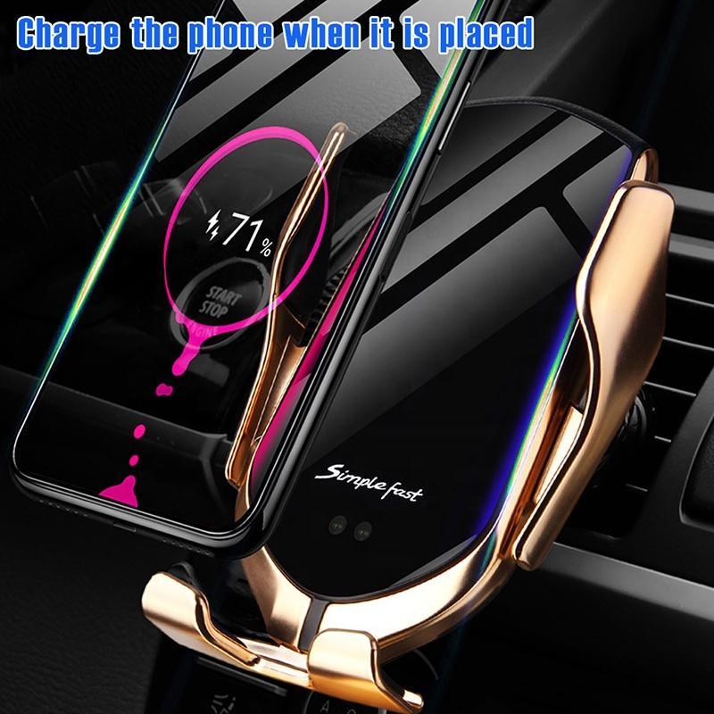 AUTOMATIC WIRELESS PHONE HOLDER CHARGER FOR CAR