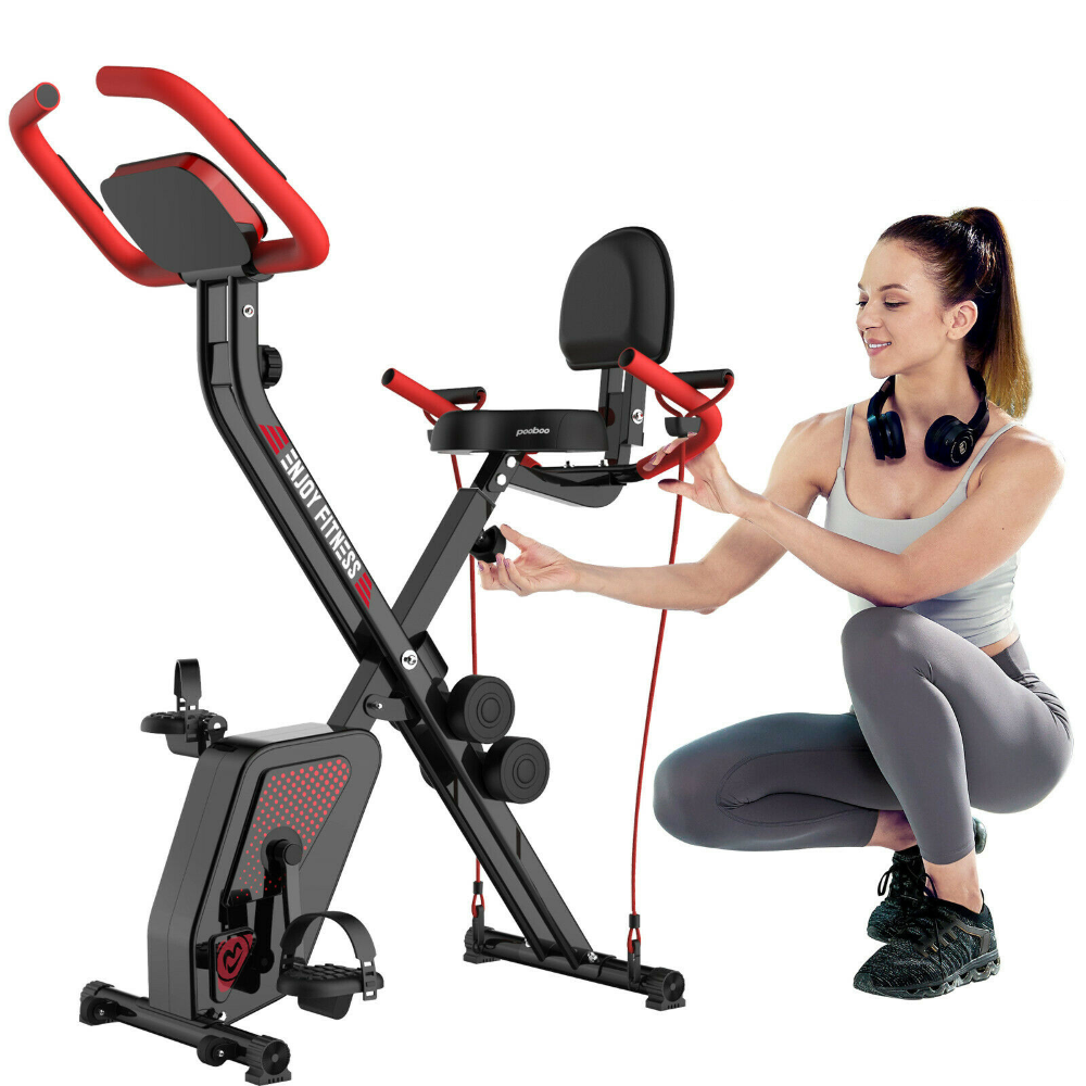 Space Saving Upper / Lower Body Motion Recumbent Exercise Bike