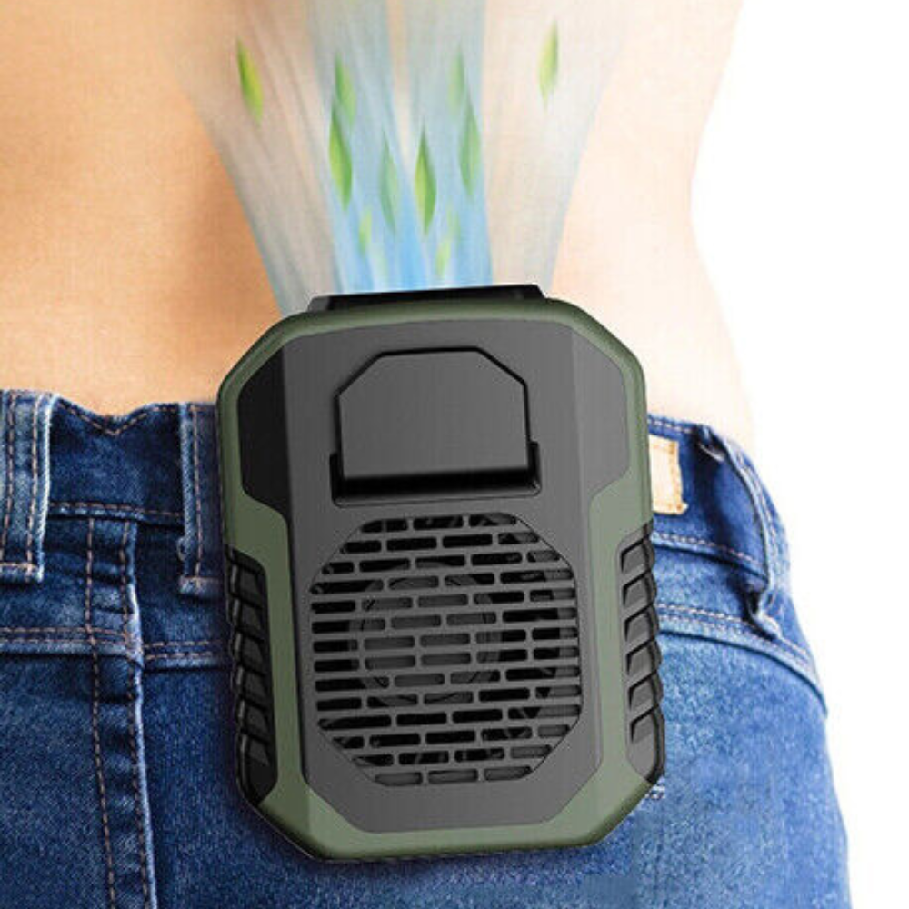 Rechargeable Portable Wireless Mini Clip On Waist Belt Fan