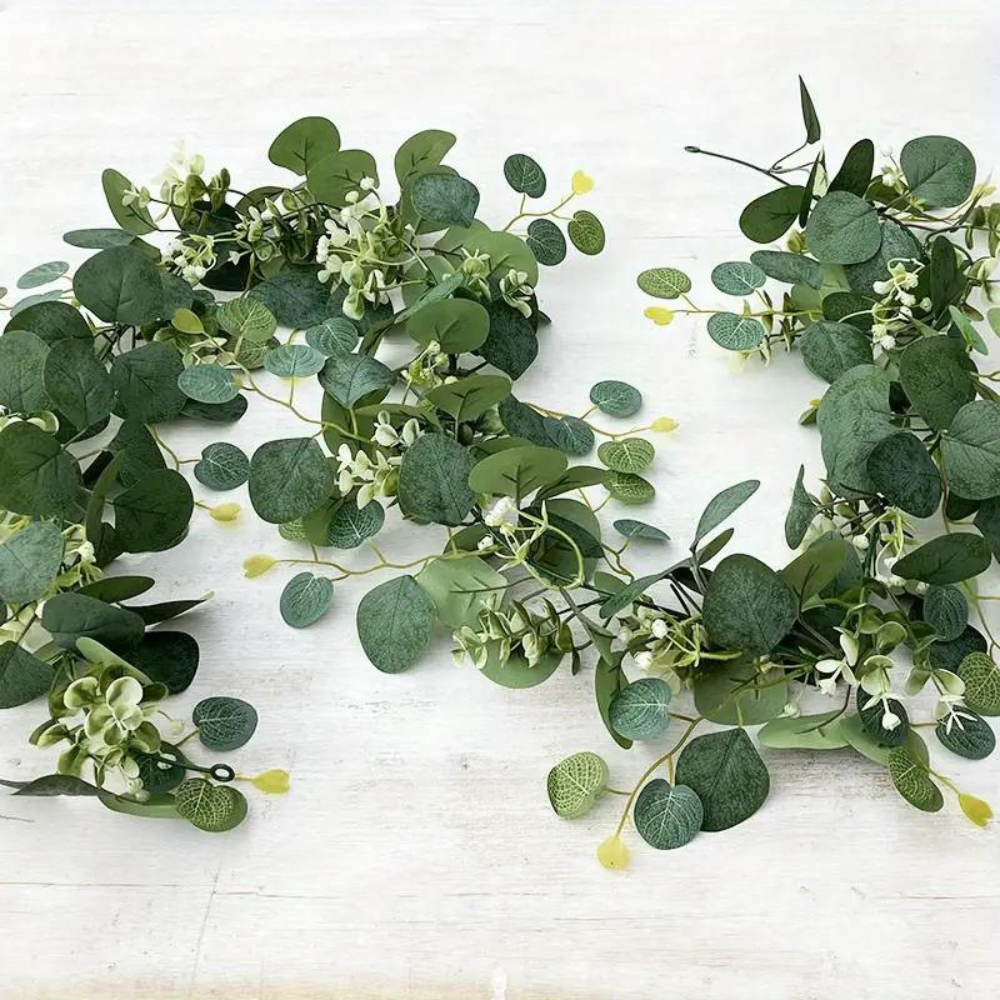 Realistic Faux Eucalyptus Garland for Home / Party Decoration