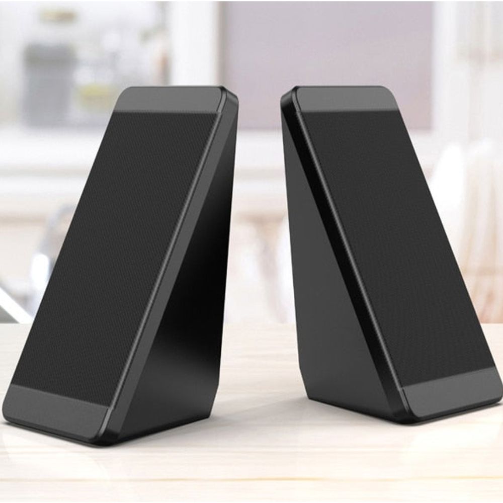 2Pcs Wired Personal Computer PC Desktop Speakers