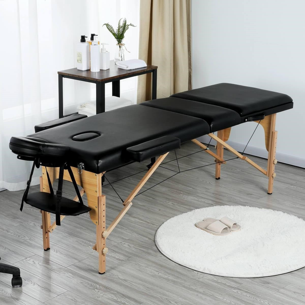 Professional 84" L 3 Fold Portable Adjustable Massage Table Bed