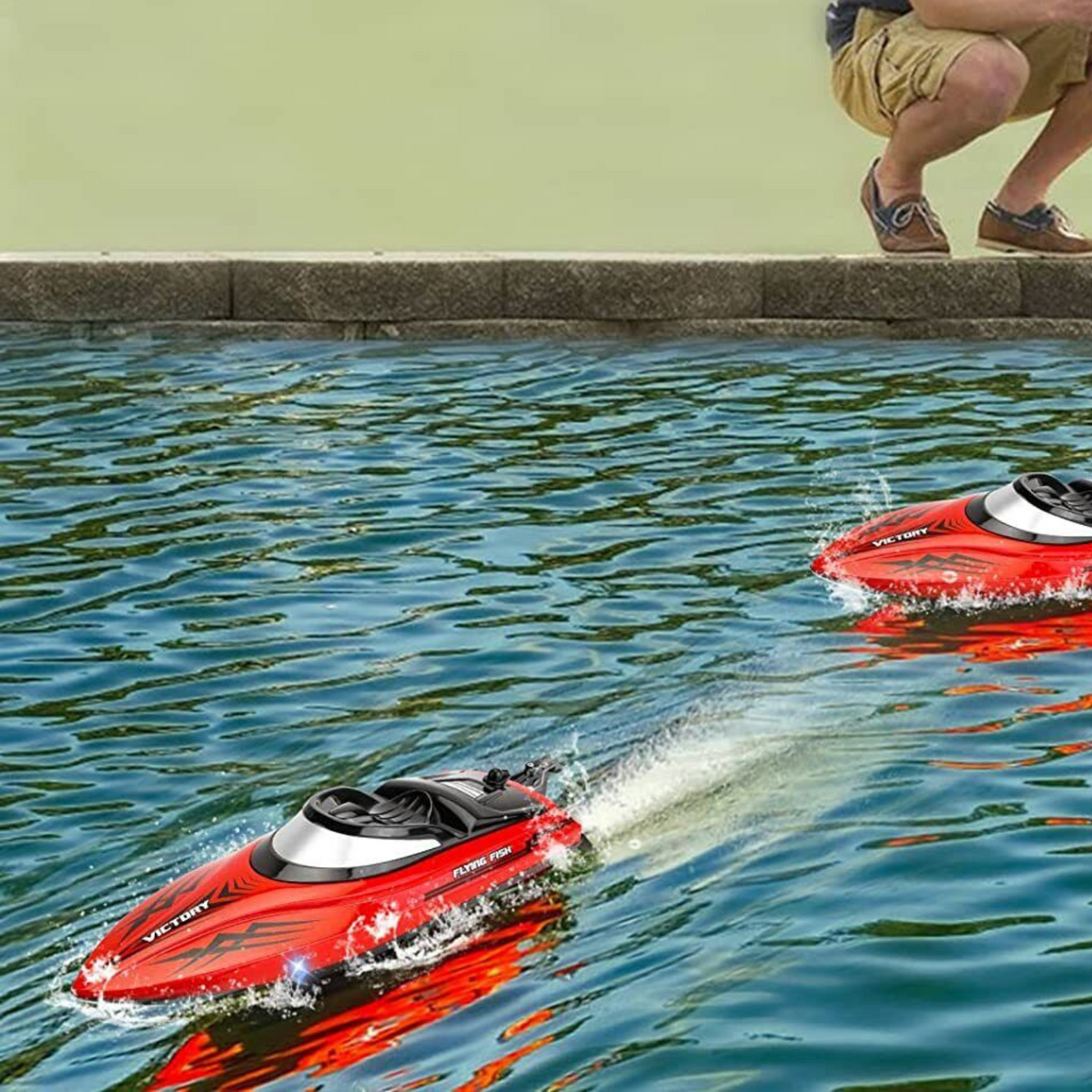 Ultra Fast Brushless Waterproof Remote Control Speed Racing Jet Boat