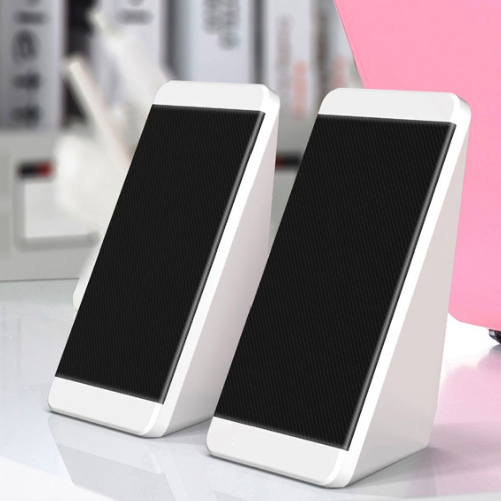 2Pcs Wired Personal Computer PC Desktop Speakers