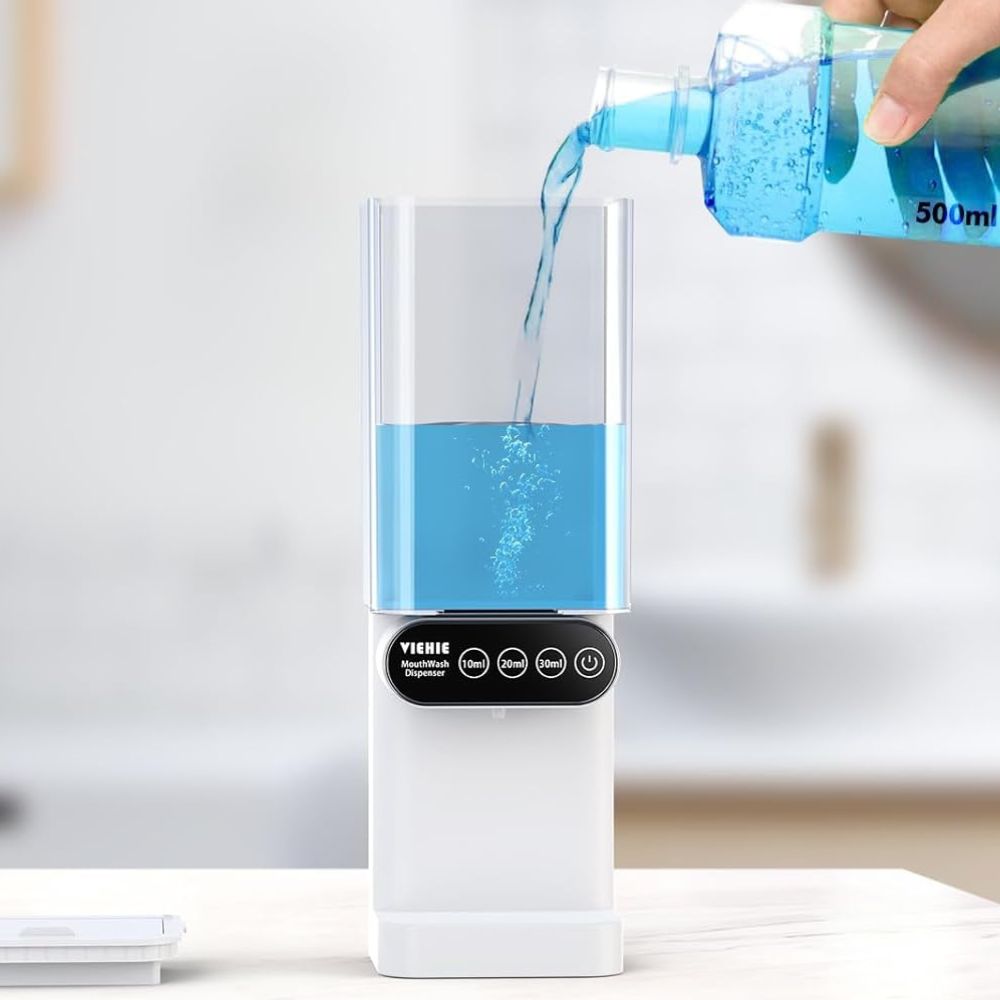 Wall Mounted Manual Mouthwash Rinse Dispenser