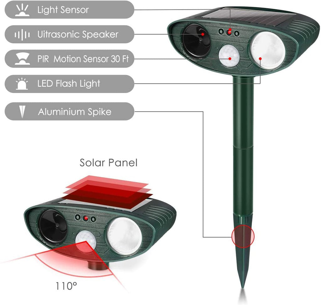 Ultrasonic Deer Repeller - Solar Powered