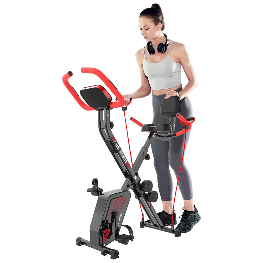 Space Saving Upper / Lower Body Motion Recumbent Exercise Bike