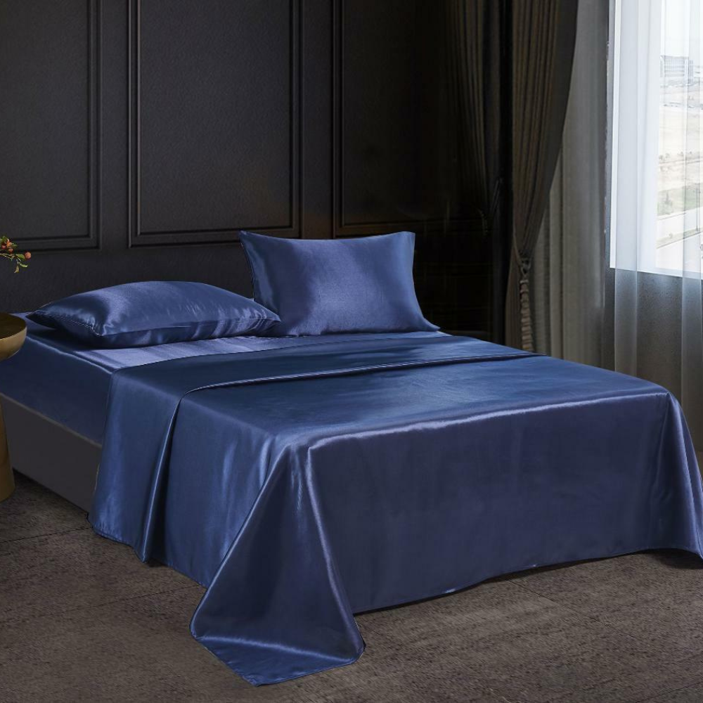 Premium Silky Feel Cooling Luxury Satin Bed Sheets Set