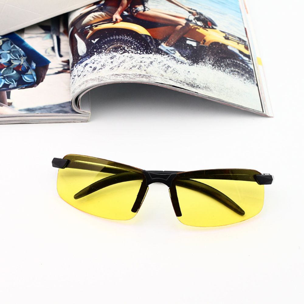 Sleek Unisex Night Time Driving Glasses for Road Safety