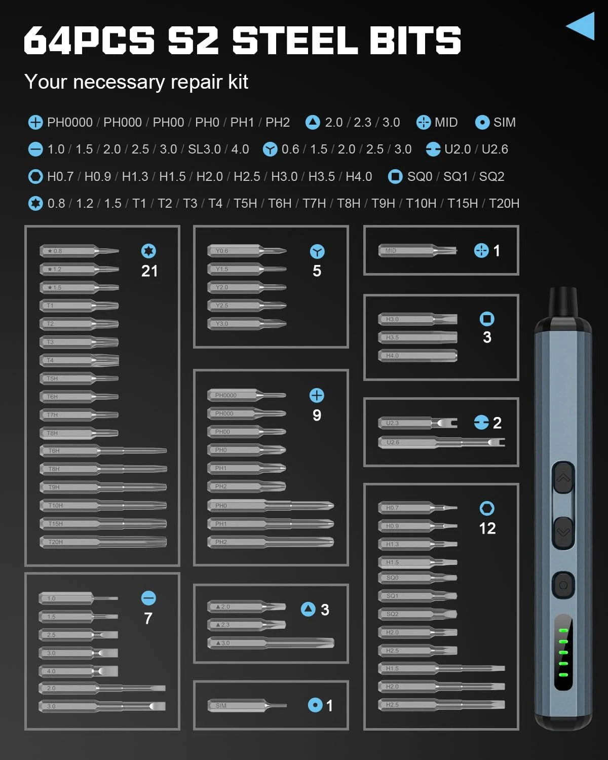 68 Electric Screwdriver Set