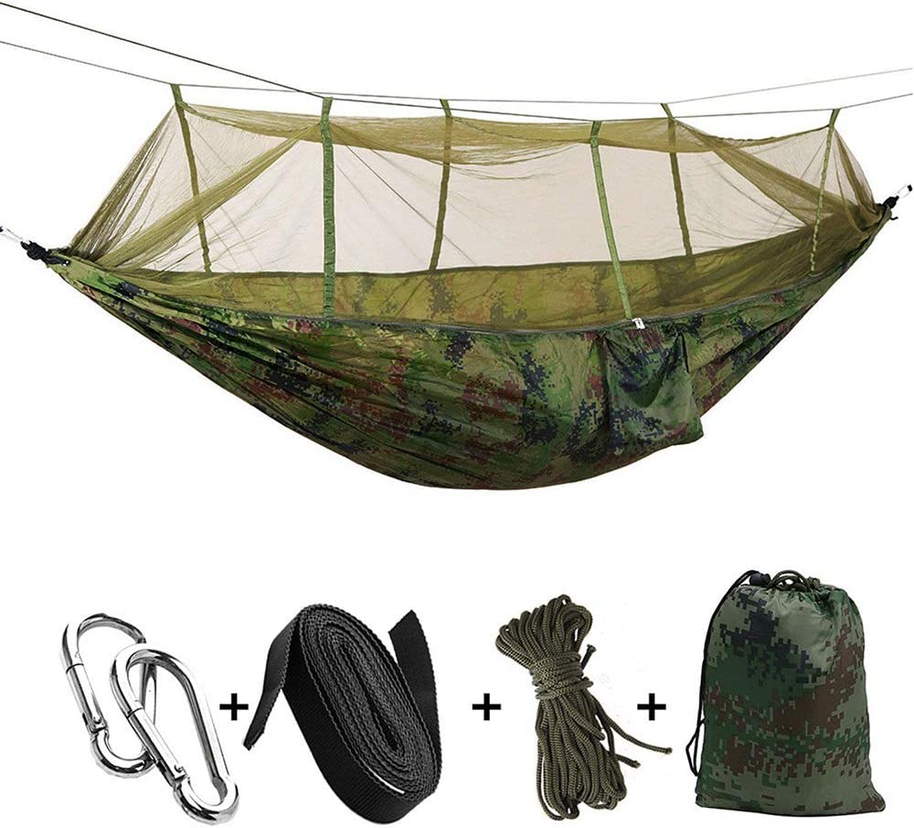 All-In-One Double Person Lightweight Backpacking Camping Hammock Tent With Mosquito Net