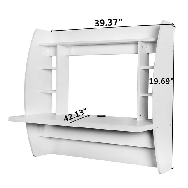 Wall-Mounted Floating Desk