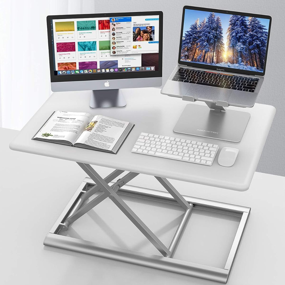 Adjustable Standing Work Desk Converter Computer Monitor Laptop Riser