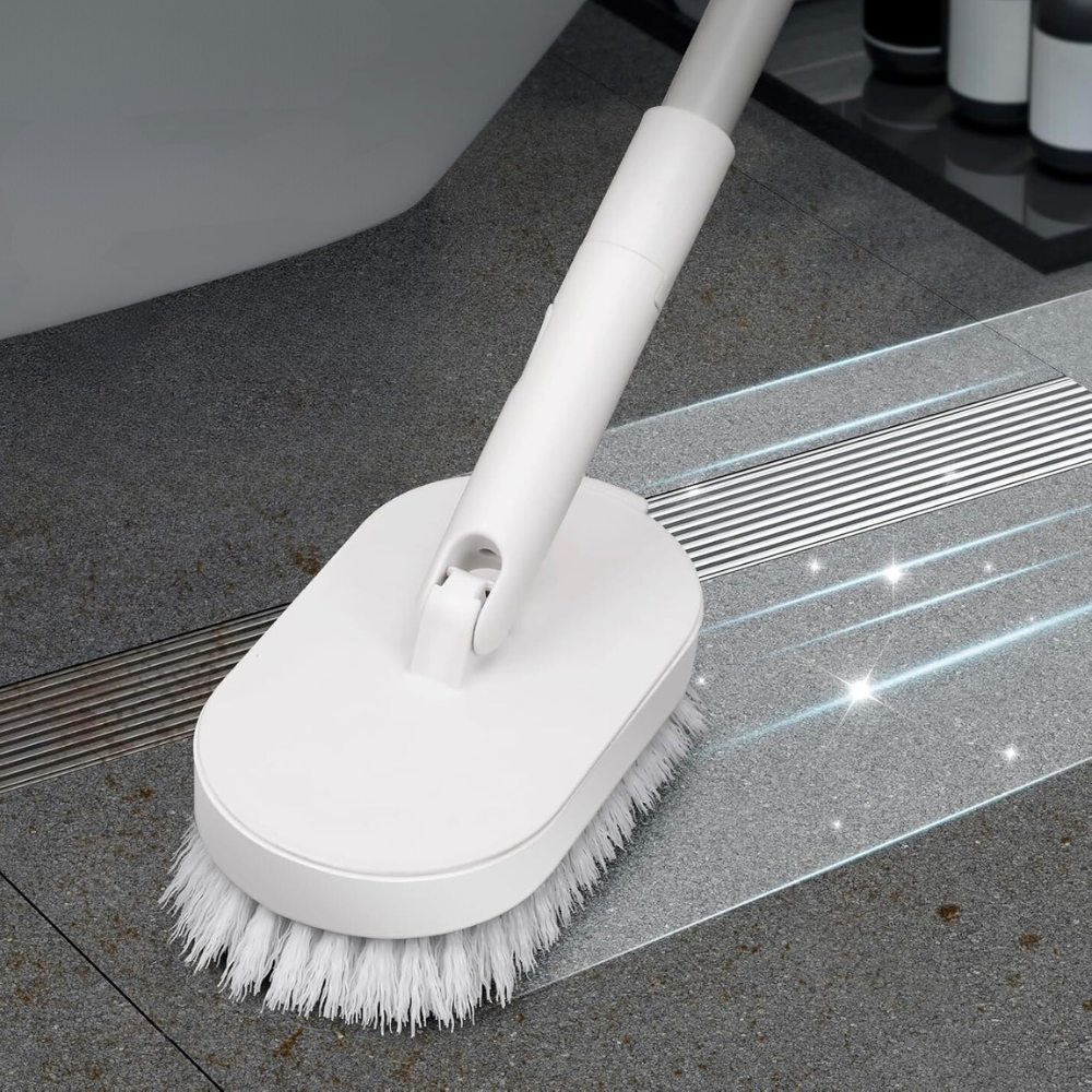 4-in-1 Bathroom Scrubber Cleaner with Interchangeable Heads