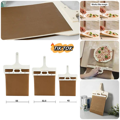 Wooden Handle Pizza Peel Set