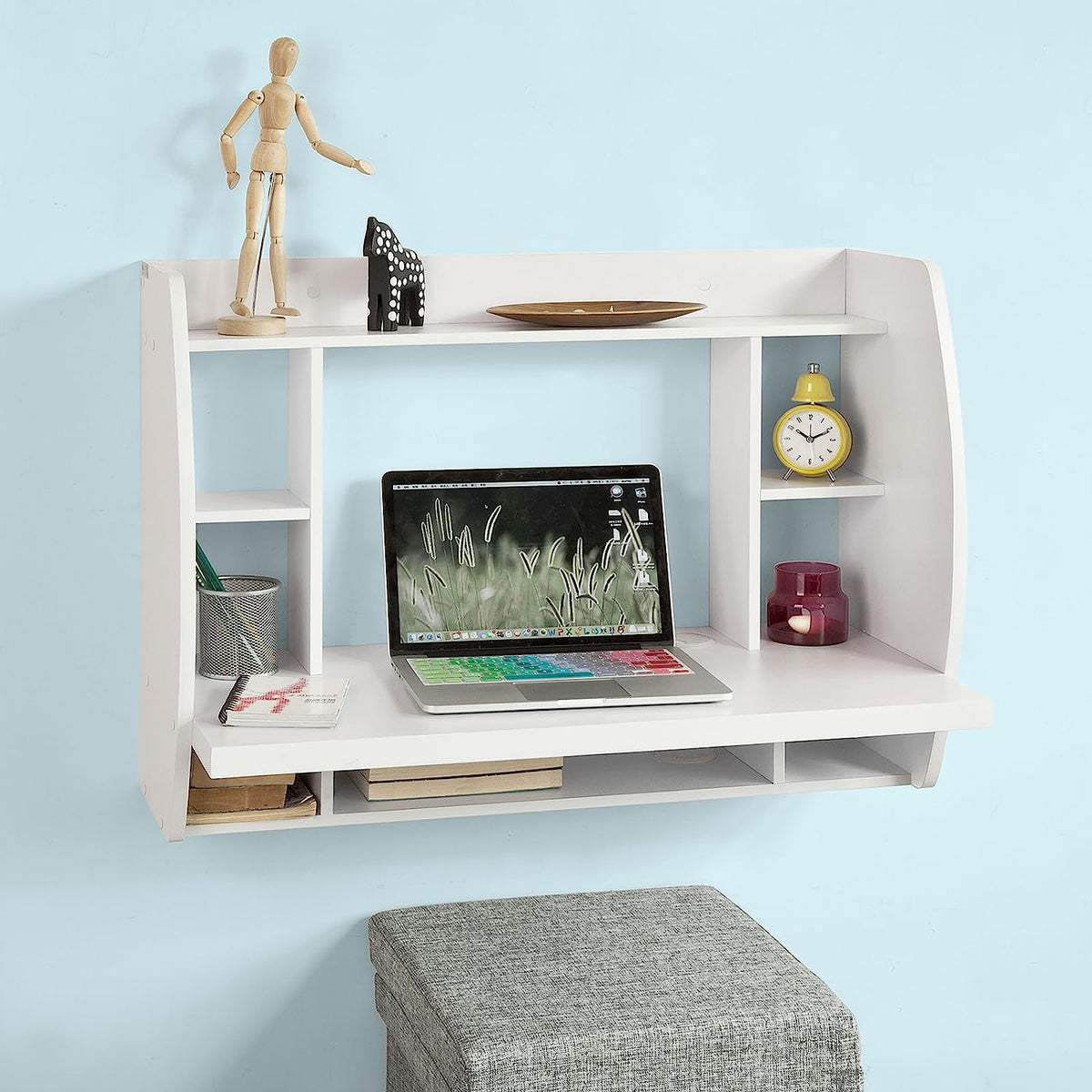 Wall-Mounted Floating Desk