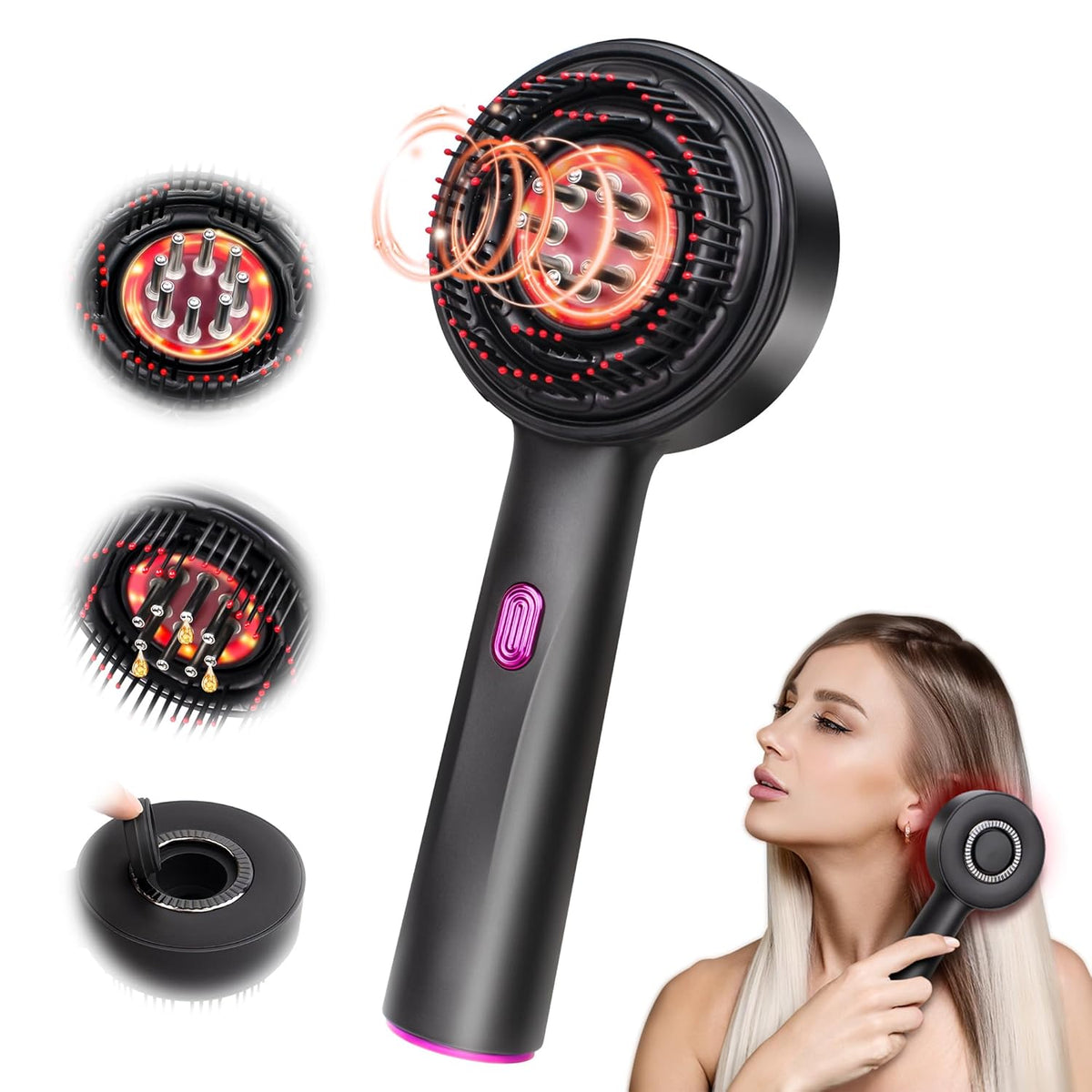 Scalp Massager With Hair Oil Applicator For Hair Growth