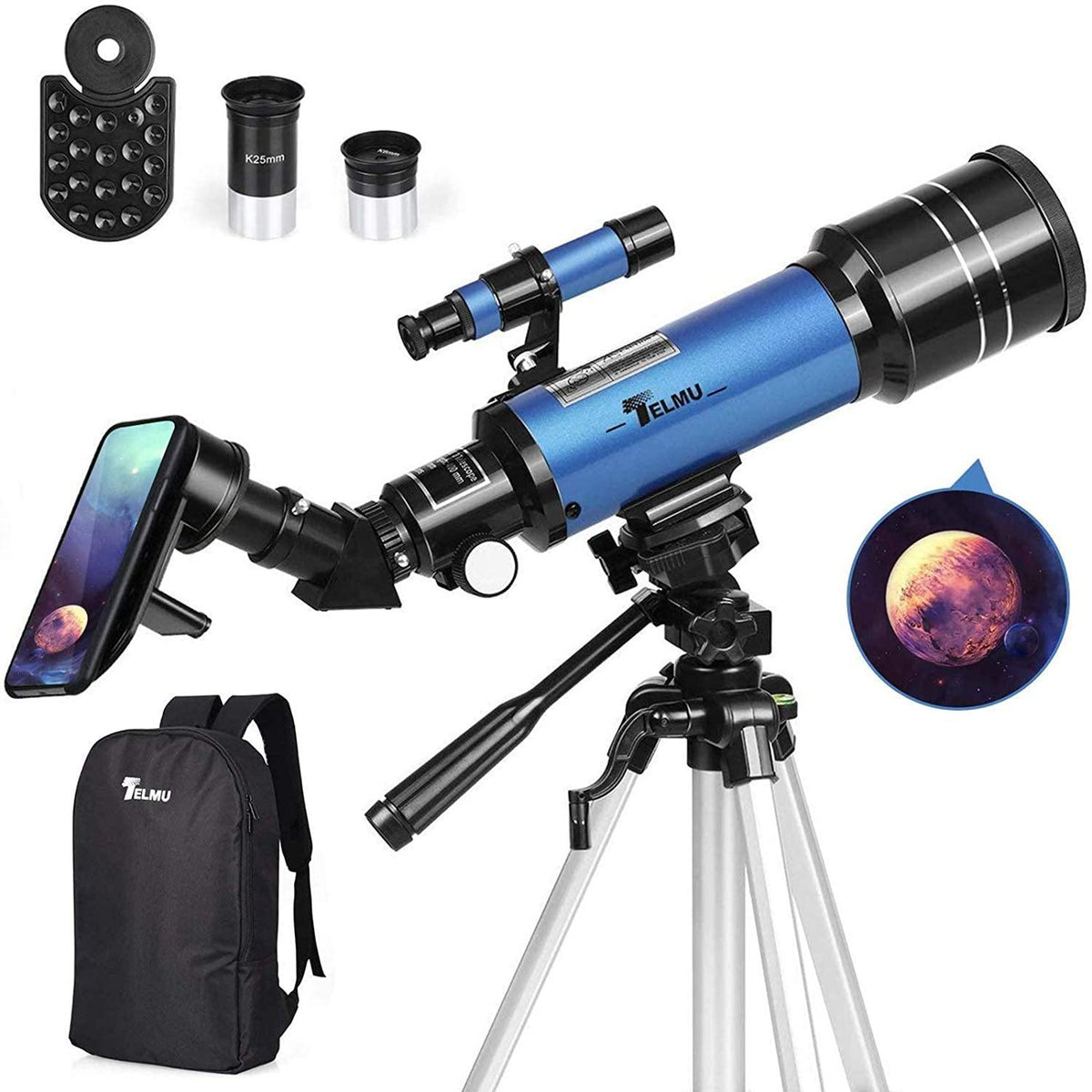 70mm 67x Magnification Telescope With Adjustable Tripod