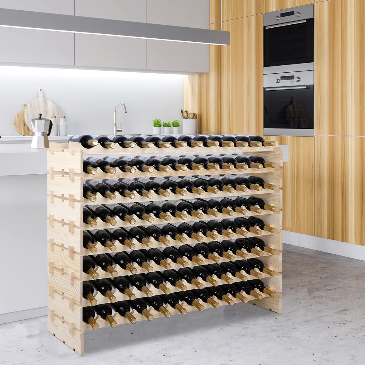 96-bottle Stackable Modular Wine Rack