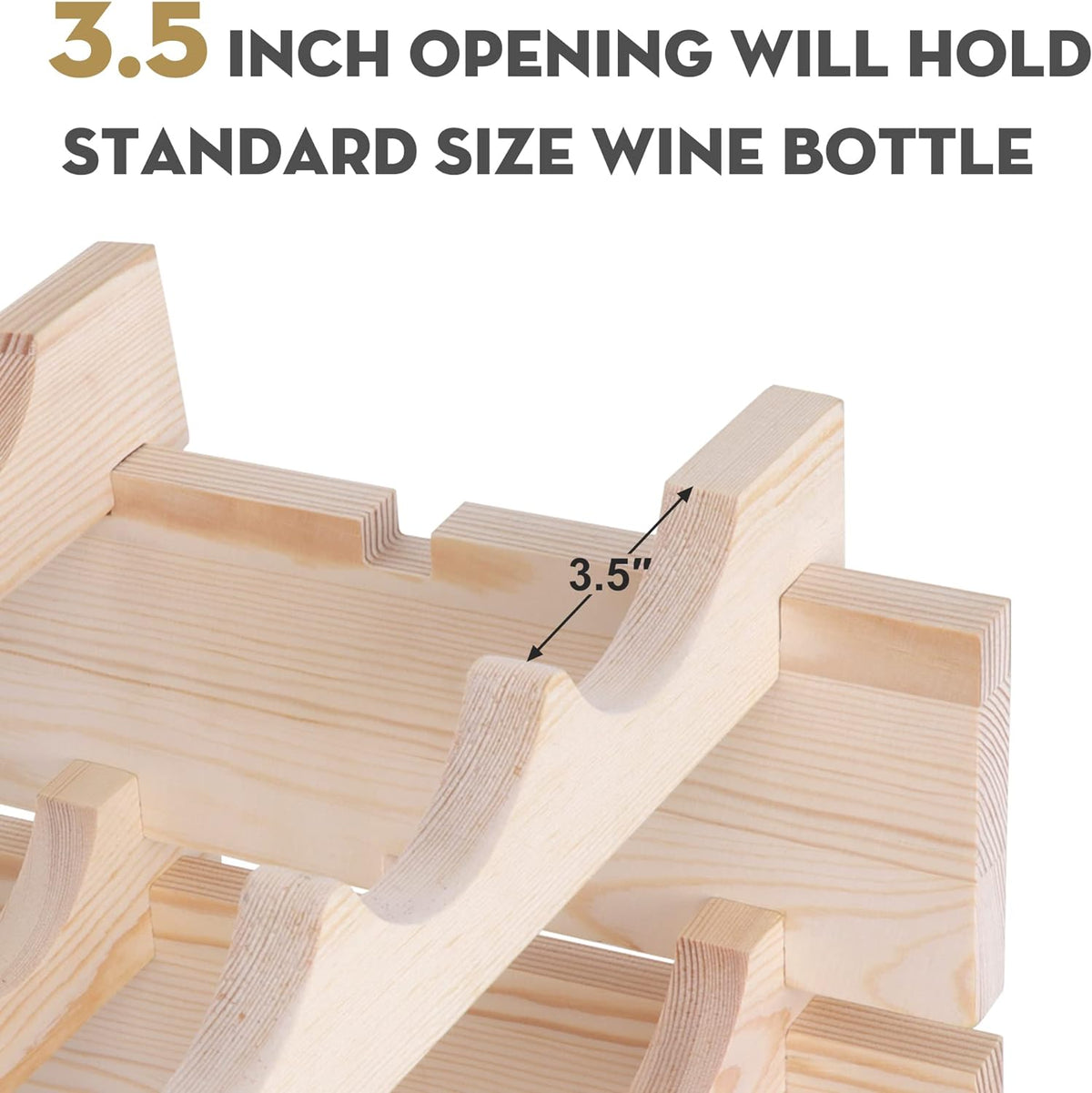 96-bottle Stackable Modular Wine Rack