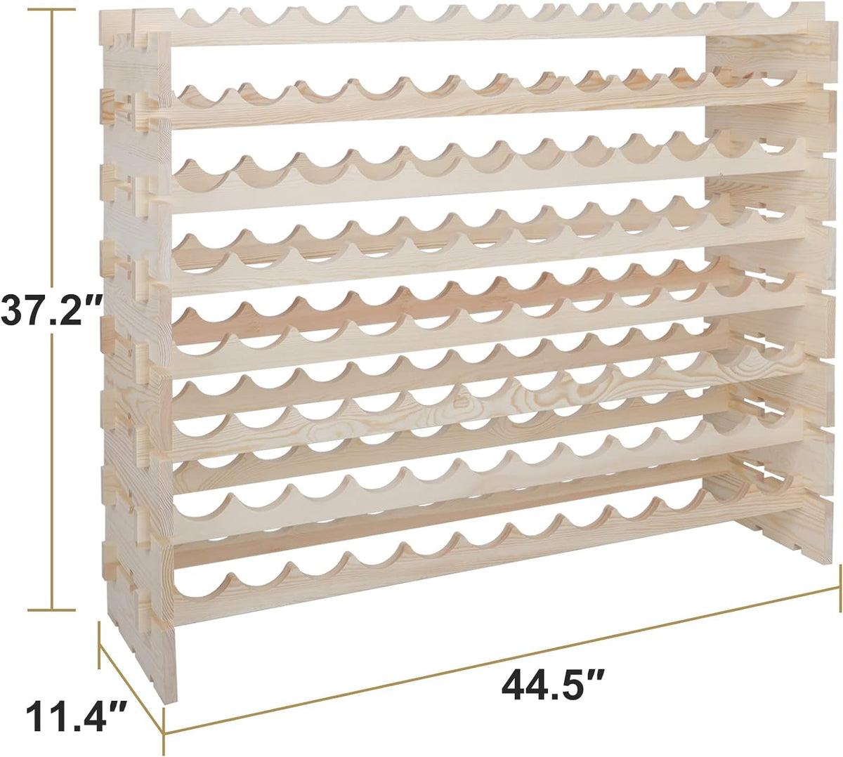 96-bottle Stackable Modular Wine Rack