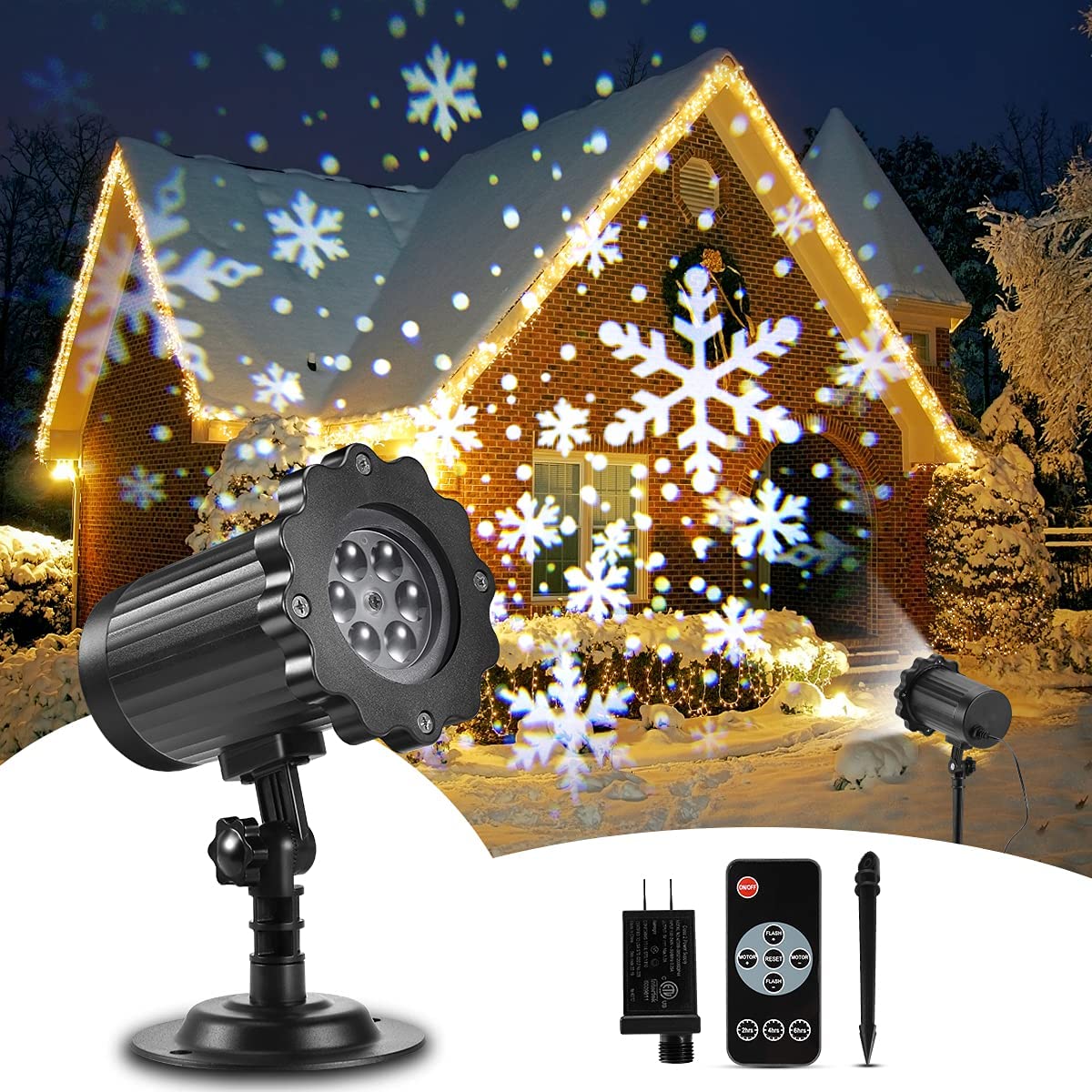 Christmas And Halloween Wonderland Special Effects Light Laser Holiday Projector ForIndoor And Outdoor