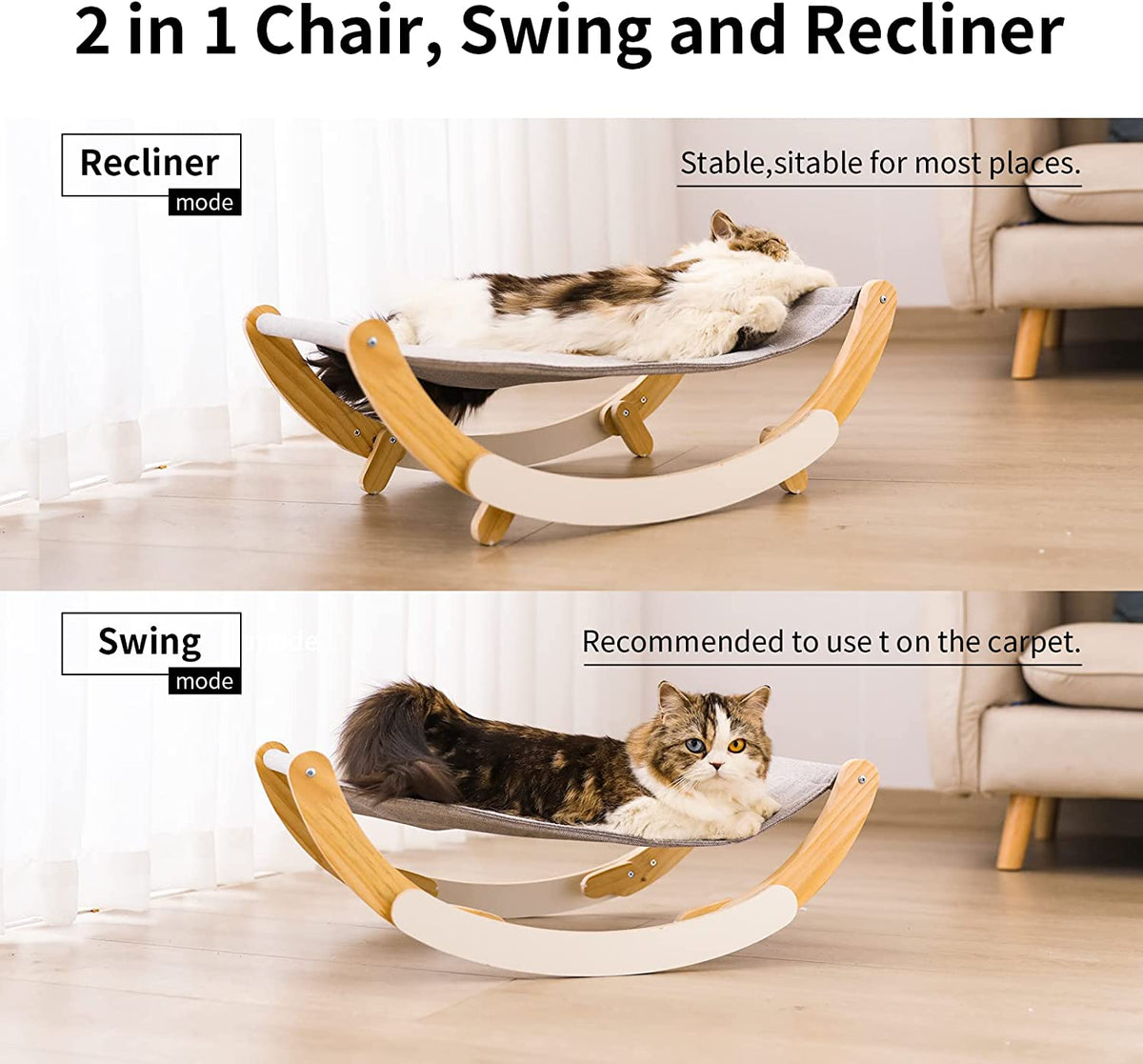 Wooden Cat Hammock