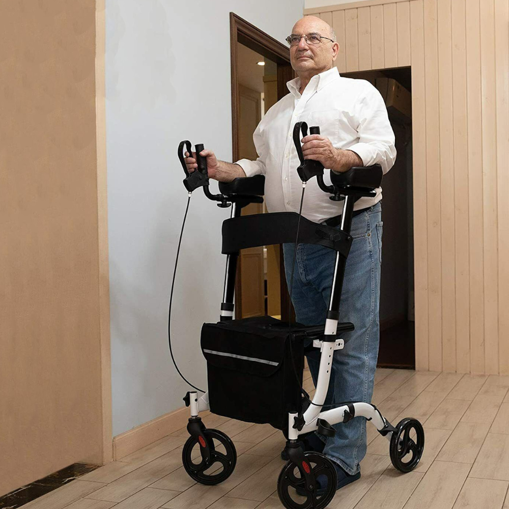 Senior Safety Stand Up Rollator Walker With Armrests