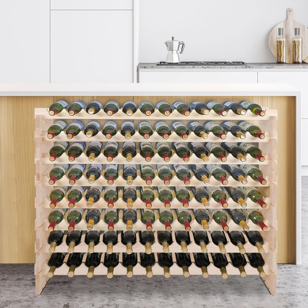 96-bottle Stackable Modular Wine Rack