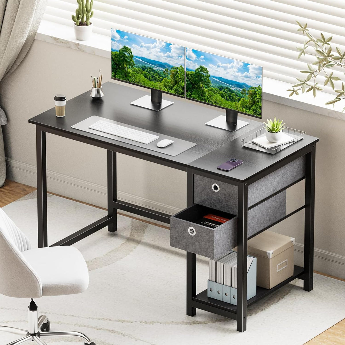 Computer Desk With Drawer