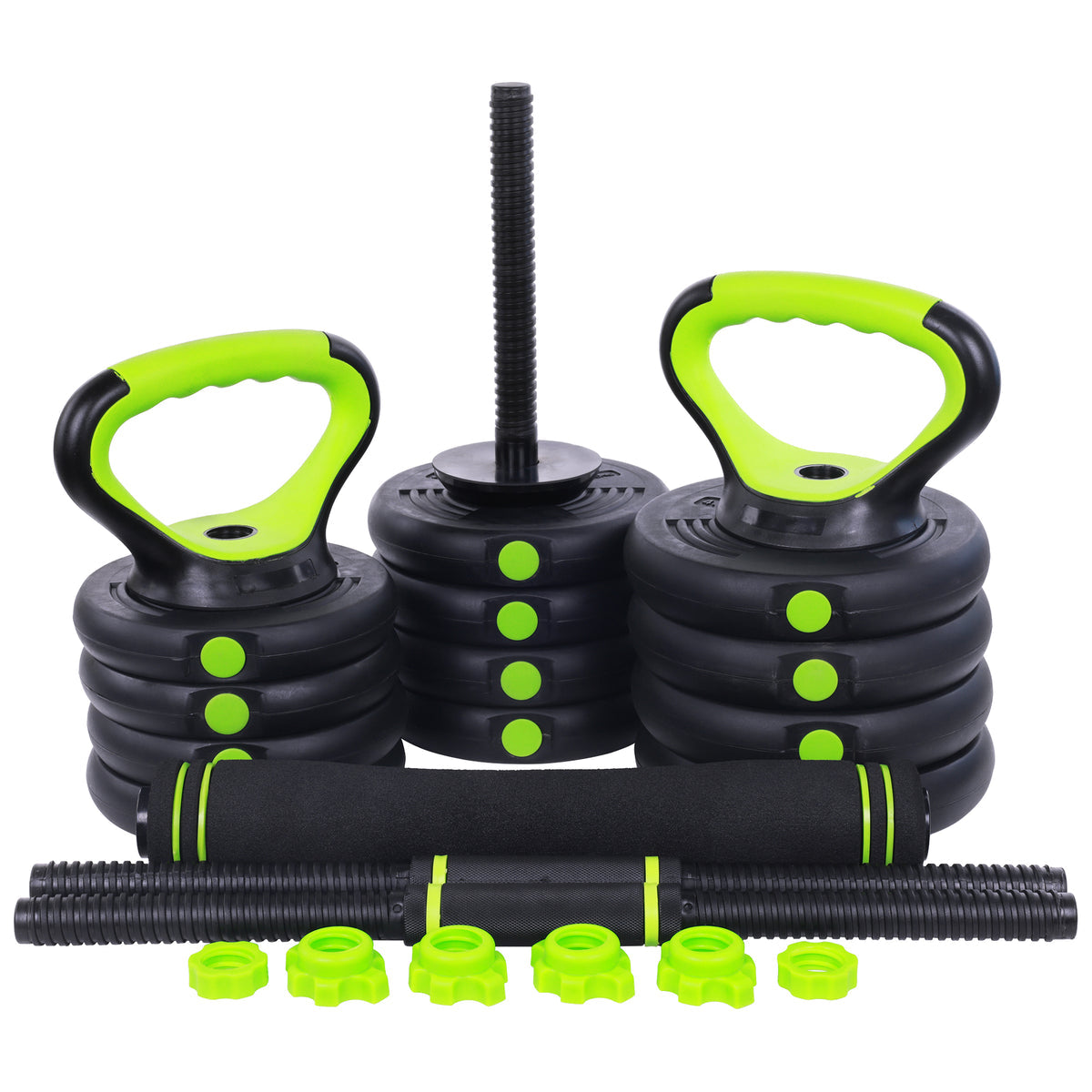 Adjustable Weight Training Barbell Dumbbell Set