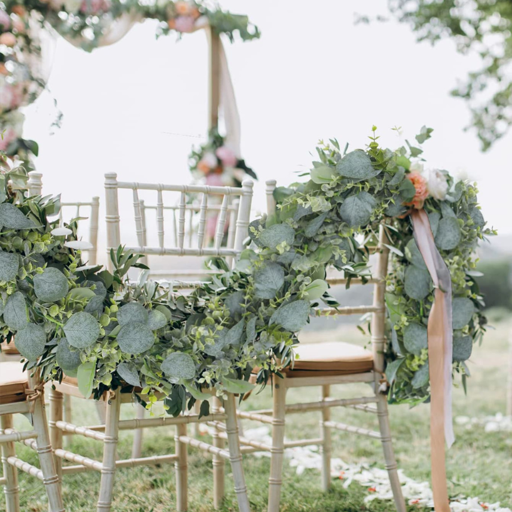 Realistic Faux Eucalyptus Garland for Home / Party Decoration