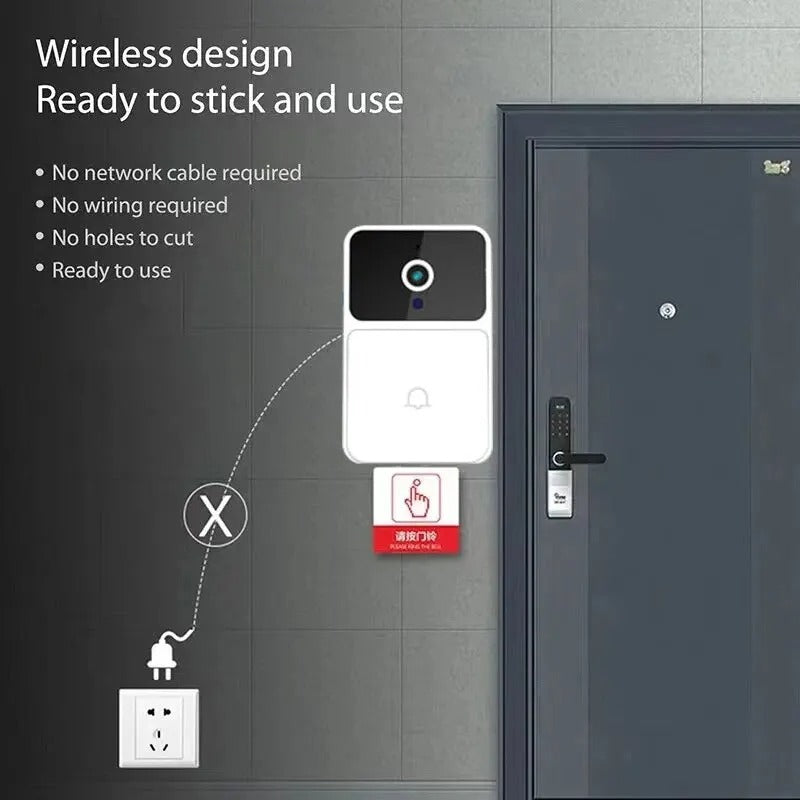 Wireless Video Doorbell With Chime