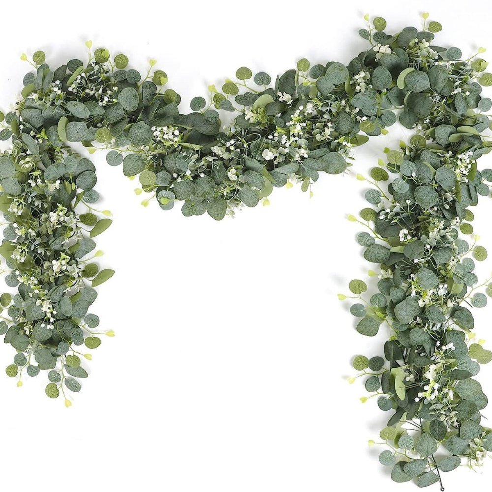 Realistic Faux Eucalyptus Garland for Home / Party Decoration