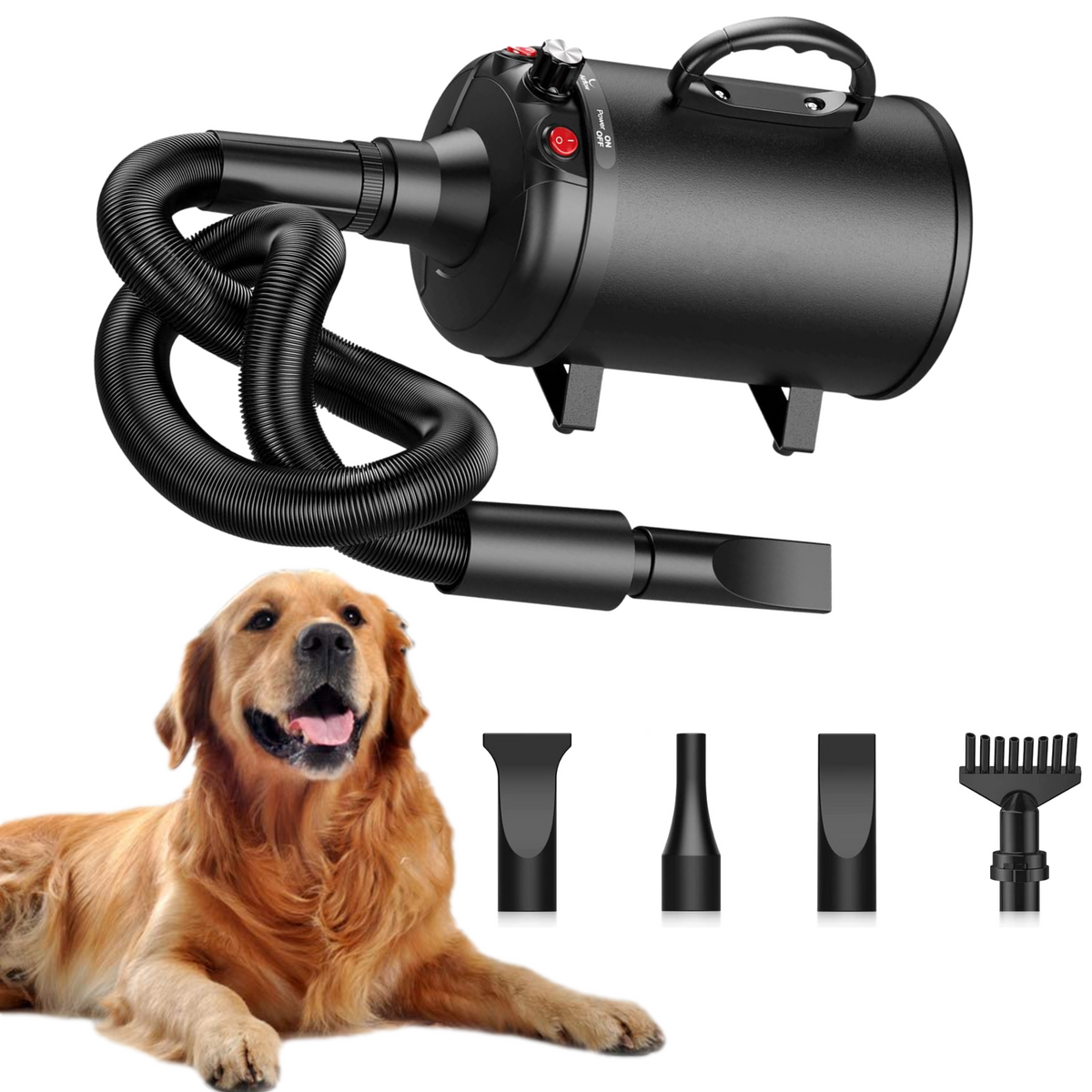 Premium High-Velocity Dog Hair Grooming Blow Dryer