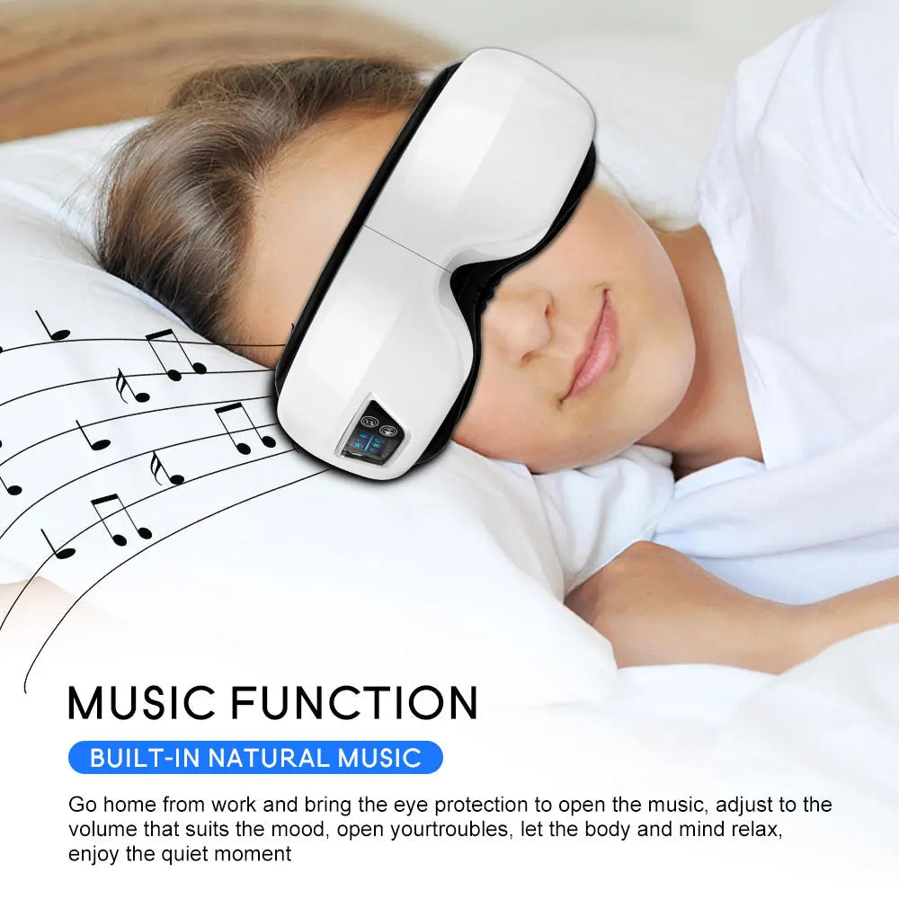 Bluetooth-Enabled Eye Massager – Vibration Therapy for Ultimate Relaxation