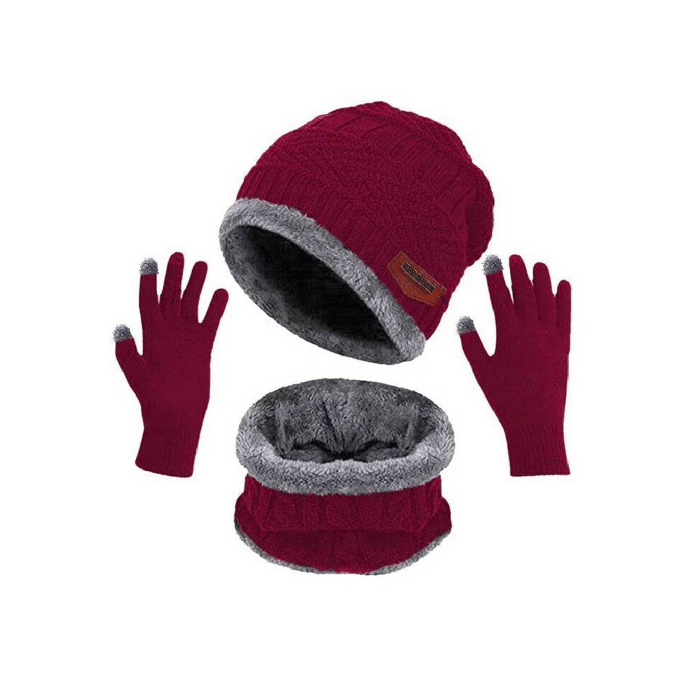 Unisex Winter Hat, Scarf, and Glove Set – Stay Warm in Style