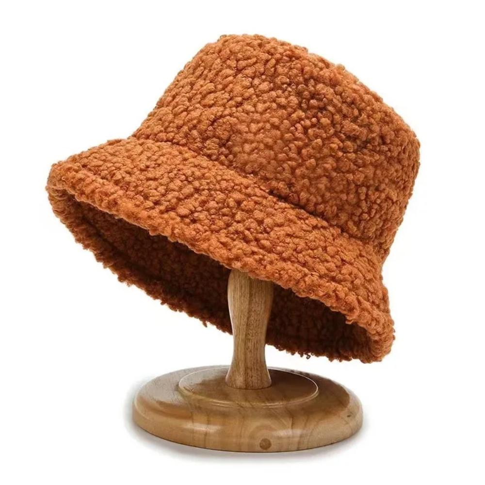 Cozy Lambswool Bucket Hat – Unisex Warmth for Outdoor Adventures