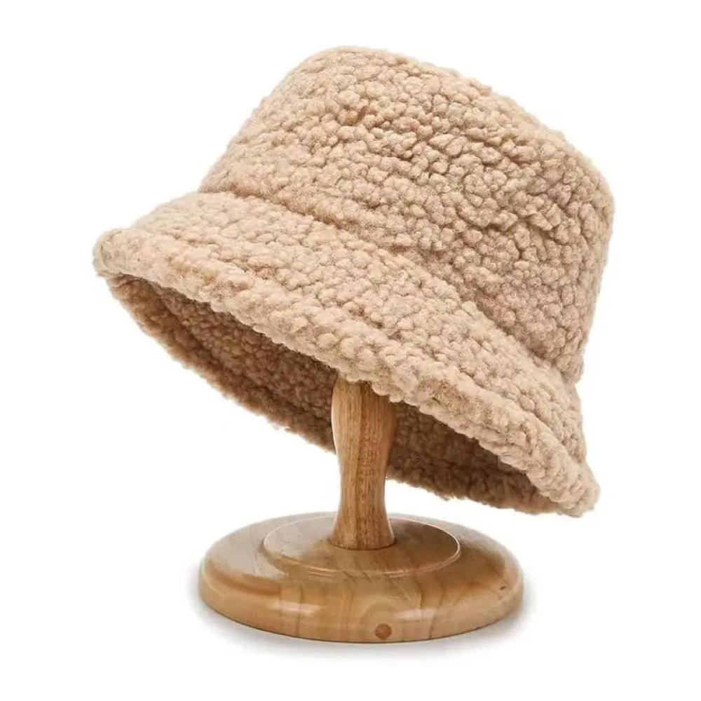 Cozy Lambswool Bucket Hat – Unisex Warmth for Outdoor Adventures