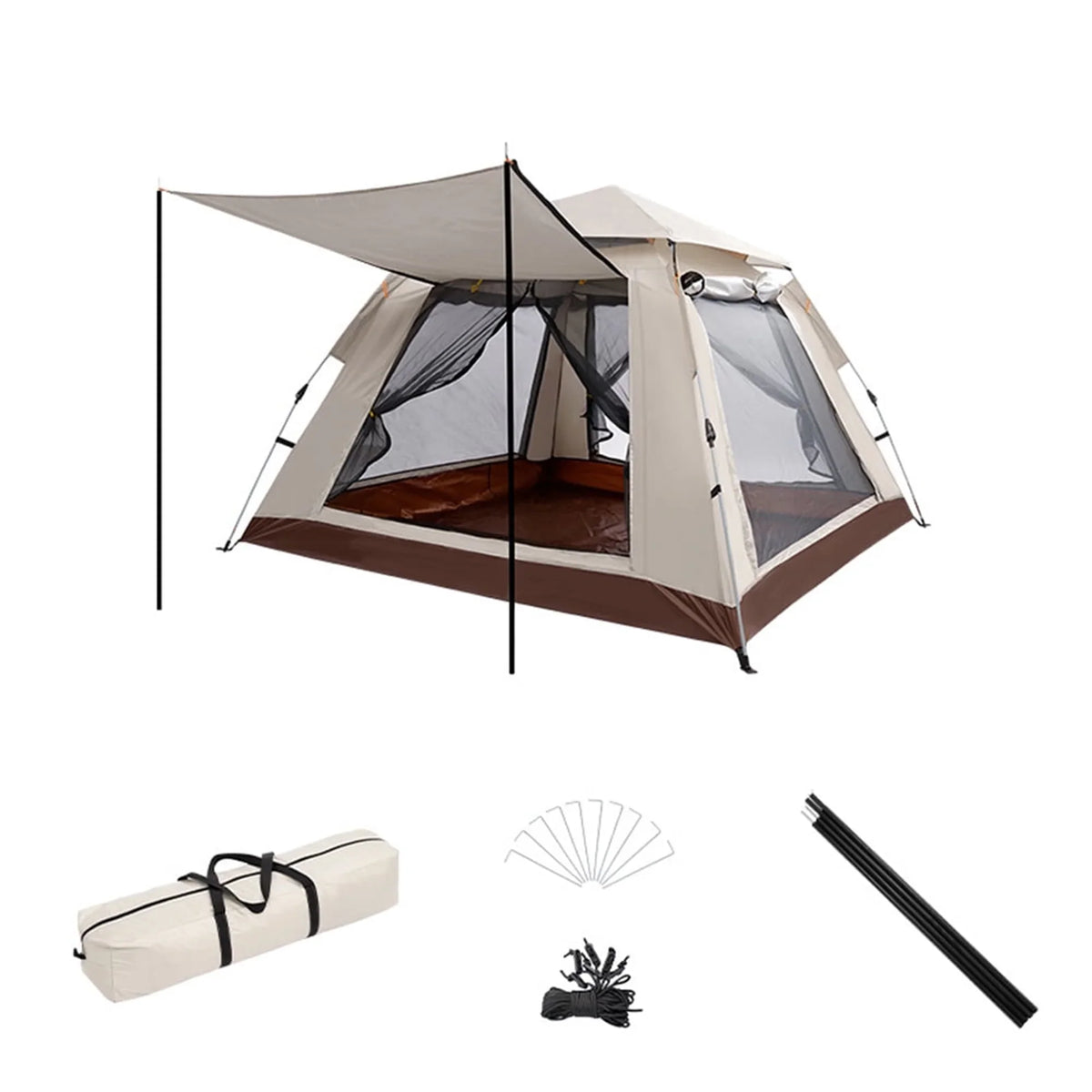 4 Person Automatic Easy Pop Up Tents For Camping