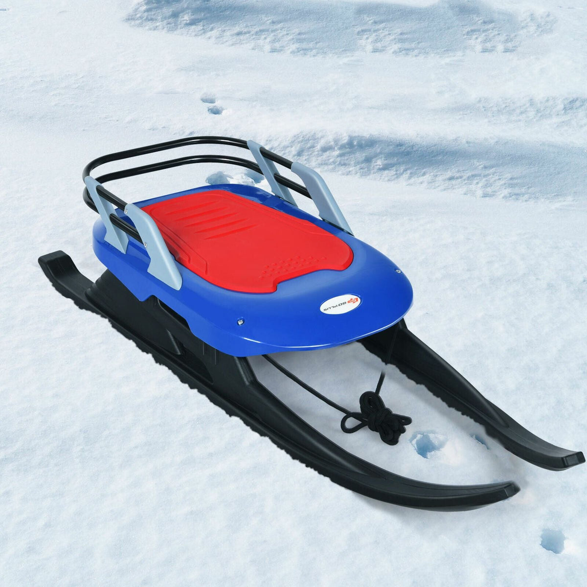 Premium Winter Kids Folding Plastic Pull Snow Slider Ice Sled